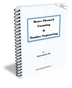 Dates Themed Counting and Number Sequencing Display Cover