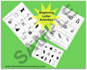 Beginning Letter Activities