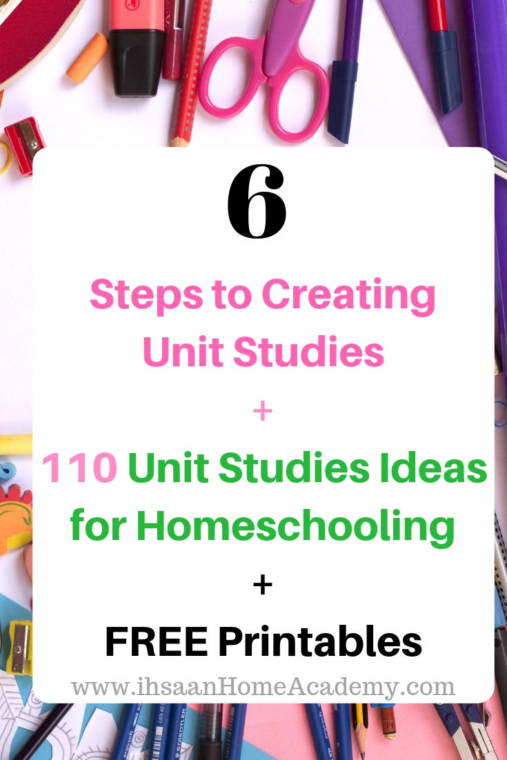 6 Steps to Creating Unit Studies 2B 110 Unit Studies Ideas for Homeschooling 2B FREE Printables