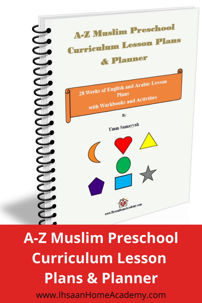 A to Z Muslim Preschool Curriculum Lesson Plans and Planner