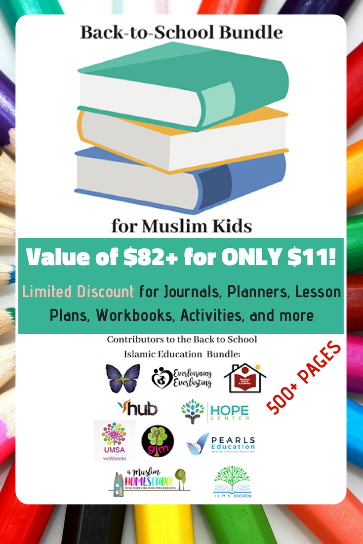 Back to school Islamic Education Bundle for Muslim Kids more than 10 Contributors