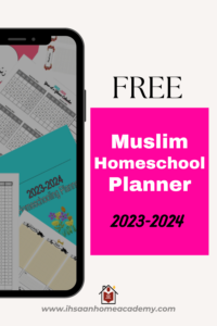 FREE 2023 2024 Muslim Homeschooling Planner