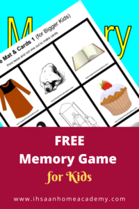 Free Memory Game for Kids