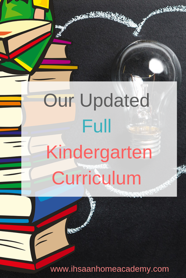 Our Updated Full Kindergarten Curriculum