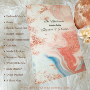 The Muslimah Daily Journal and Planner by Ihsaan Home Academy