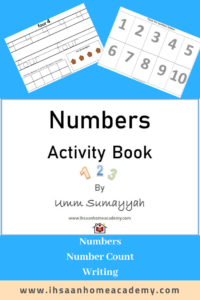 Numbers activity book cover