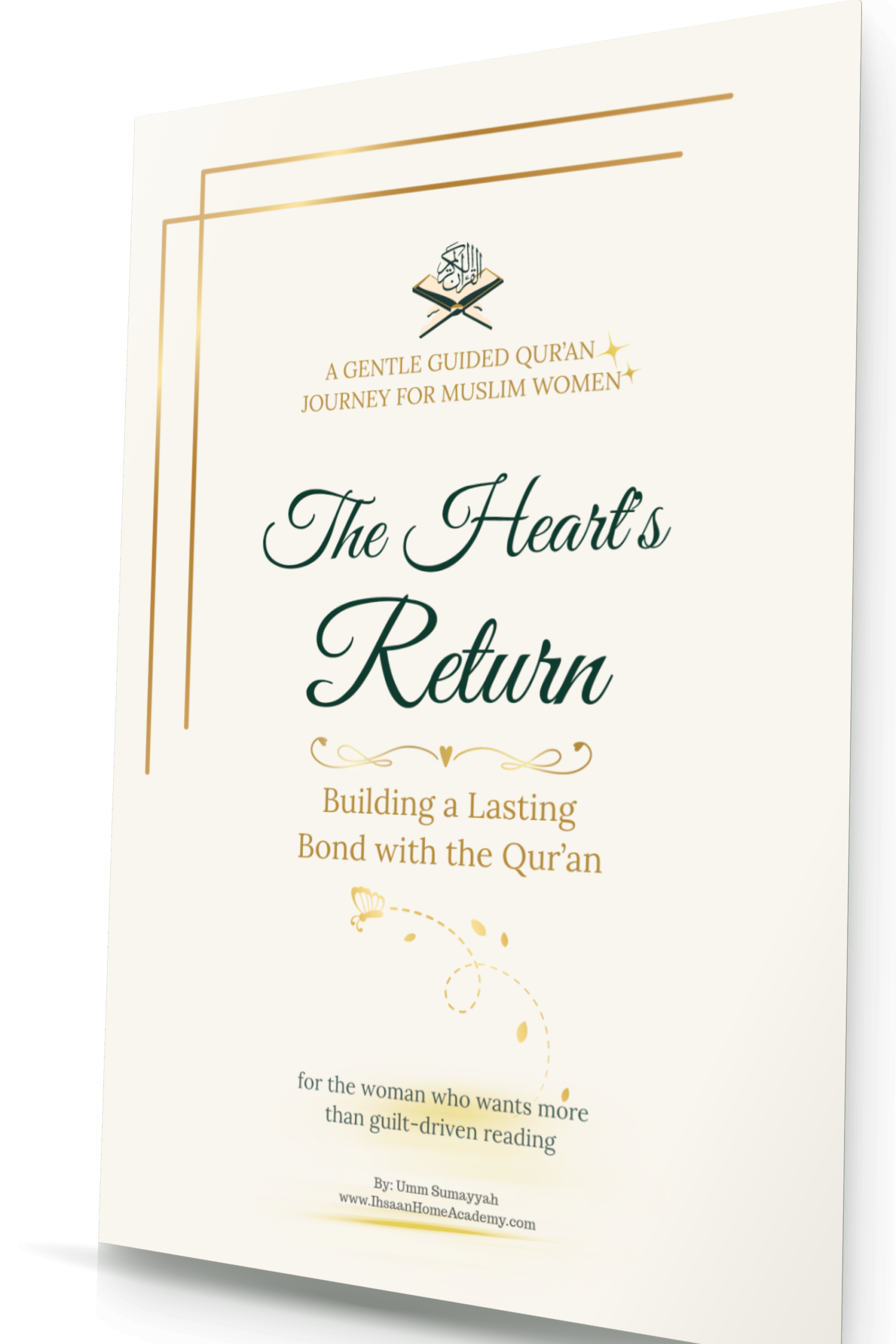 Cover of The Heart's Return Guided Journal by Ihsaan Home Academy