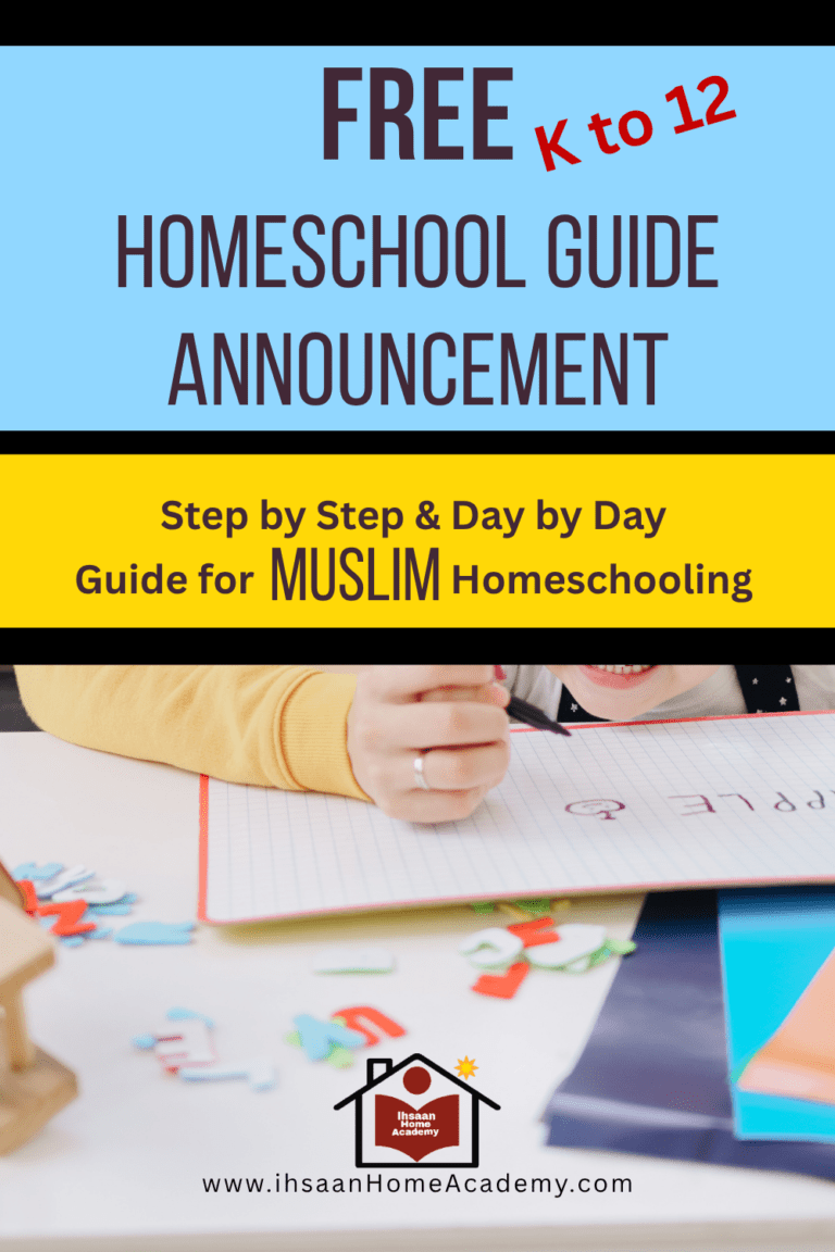 FREE Muslim Homeschooling Guide Announcement